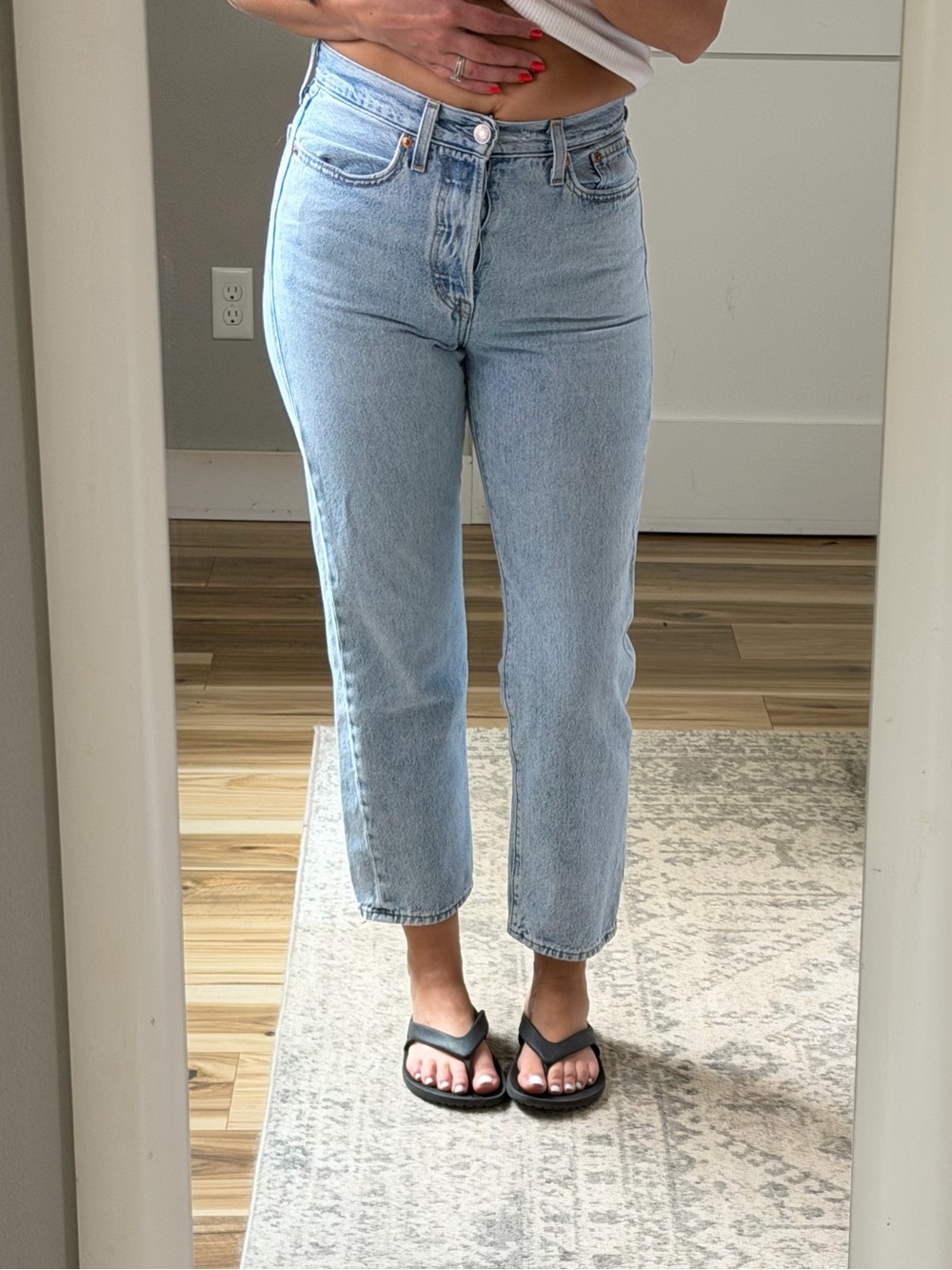 Levi's Light Blue Wedgie Straight Jeans